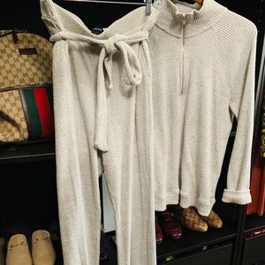 Sweater knit pants set